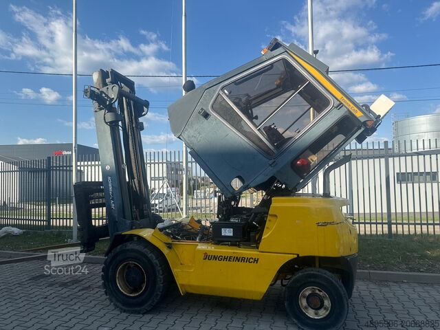 4-колесный вилочный погрузчик Jungheinrich DFG45/Positioner+sideshift/Air condition