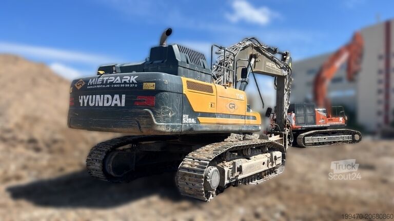Kāpurķēžu ekskavators Hyundai HX520AL