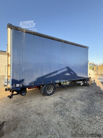 φορτηγό με υπερκατασκευή με μουσαμά MAN MAN TGL 12.180 - HU 10/26 - Lade - Klima