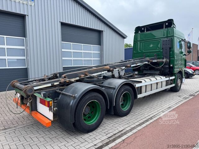 Transport av containere DAF XF105-460 FAS , Manual, Retarder, NCH Kipper, 1...