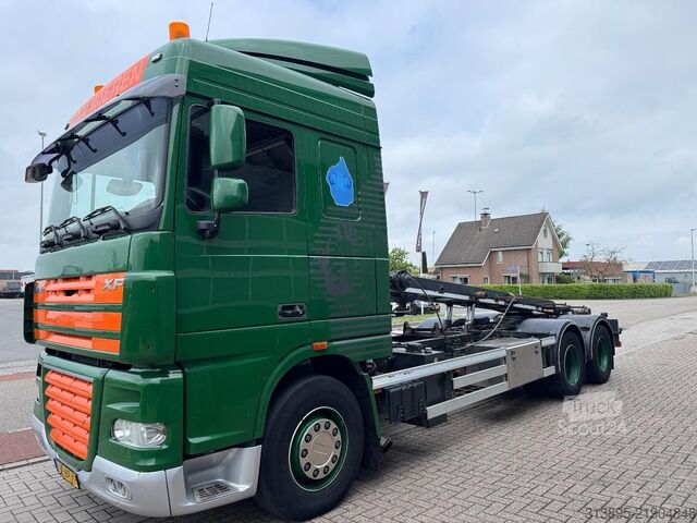 Transport av containere DAF XF105-460 FAS , Manual, Retarder, NCH Kipper, 1...
