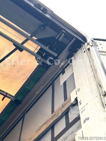 Auflieger mit Pritsche & Plane KRONE Edscha, Liftachse, 385/65