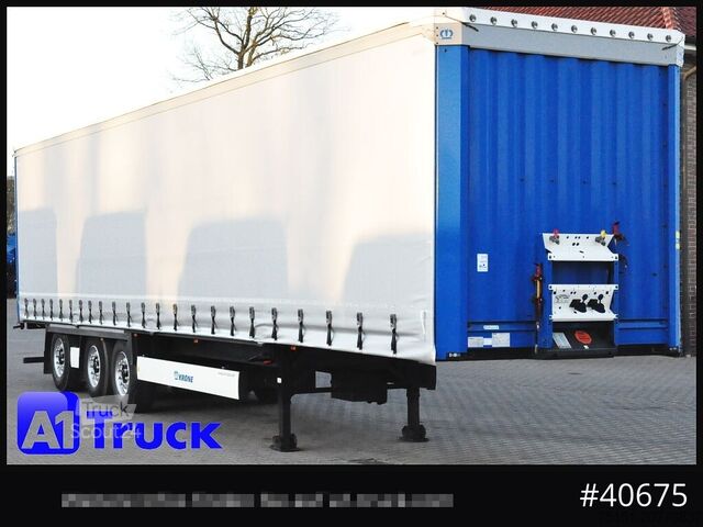 Semi-remorque bâchée KRONE SD 27, Staplerhalterung, Liftachse, Lenkachse