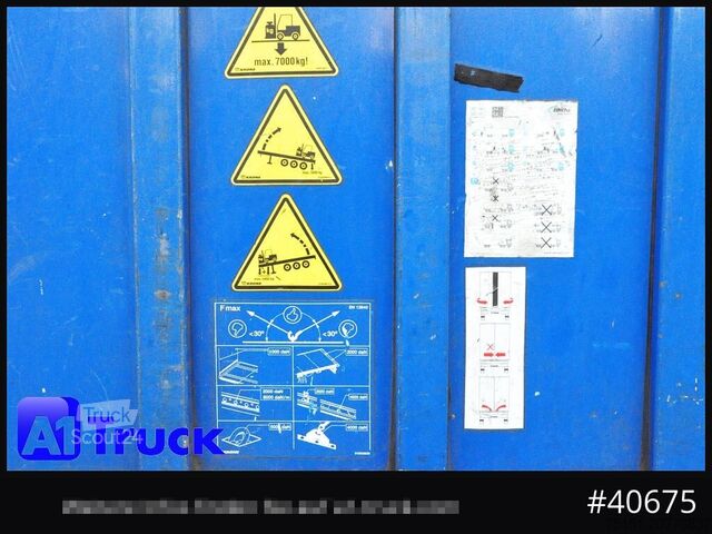 Semi-remorque bâchée KRONE SD 27, Staplerhalterung, Liftachse, Lenkachse