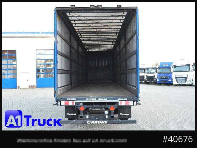 Semi-remorque bâchée KRONE SD 27, Staplerhalterung, Liftachse, Lenkachse