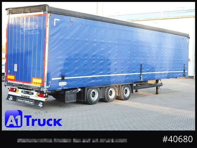 Atvira puspriekabė su tentu SCHMITZ SCB  24, Mega, Speed Curtain, VDI 2700, deutsche Zulassung