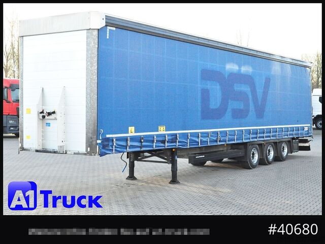 Atvira puspriekabė su tentu SCHMITZ SCB  24, Mega, Speed Curtain, VDI 2700, deutsche Zulassung