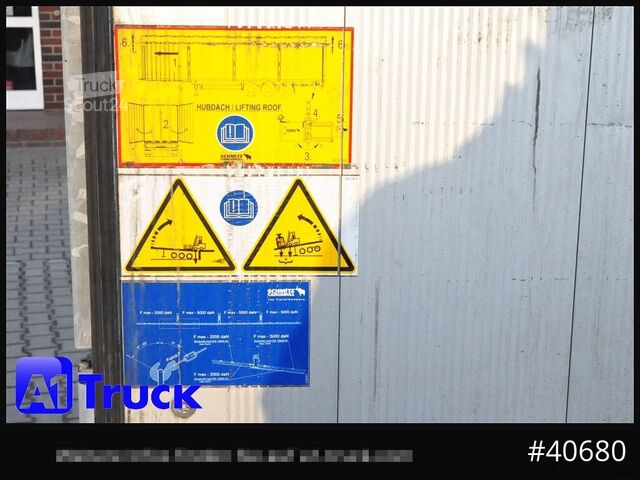 Open oplegger met zeil SCHMITZ SCB 24, Mega, Speed Curtain, VDI 2700, deutsche Zulassung