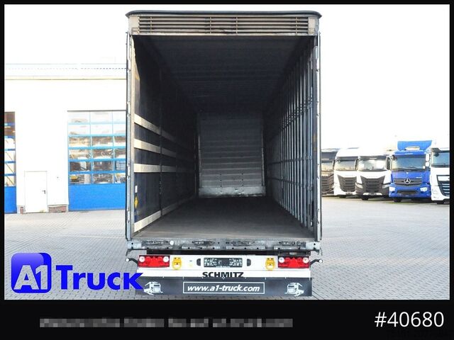 Atvira puspriekabė su tentu SCHMITZ SCB  24, Mega, Speed Curtain, VDI 2700, deutsche Zulassung