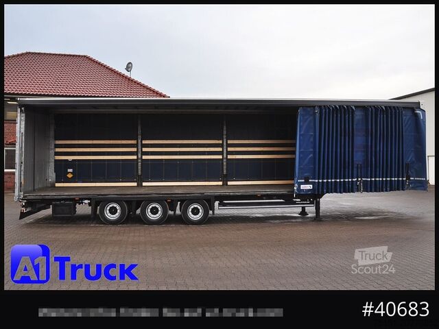 Atvira puspriekabė su tentu SCHMITZ SCB  24, Mega, Speed Curtain, VDI 2700, TÜV 10/2026