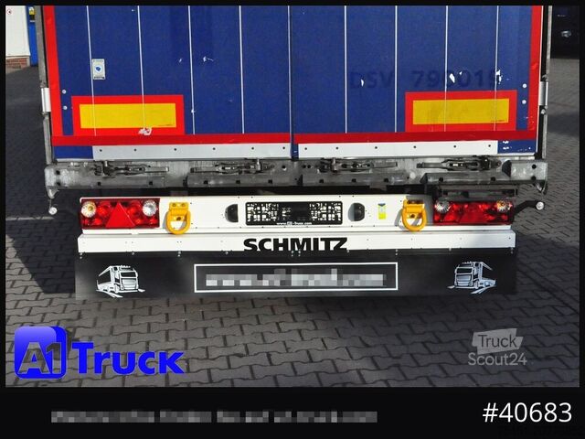 Atvira puspriekabė su tentu SCHMITZ SCB  24, Mega, Speed Curtain, VDI 2700, TÜV 10/2026