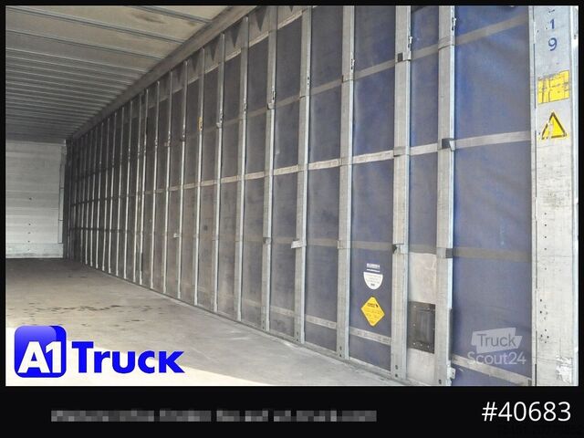 Atvira puspriekabė su tentu SCHMITZ SCB 24, Mega, Speed Curtain, VDI 2700, TÜV 10/2026