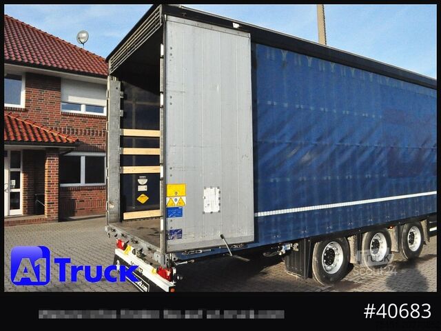 Atvira puspriekabė su tentu SCHMITZ SCB  24, Mega, Speed Curtain, VDI 2700, TÜV 10/2026