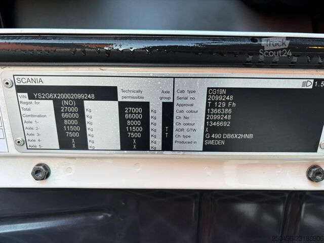  Scania G 490 6x2*4 SUPRA 850 Mt / BOX L=7611 mm