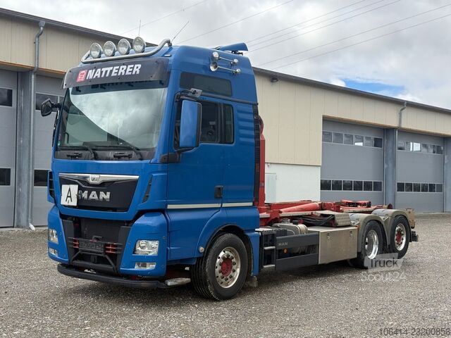 Camion benne à bras amovible MAN TGS 26.480/VDL ABROLLKRAN