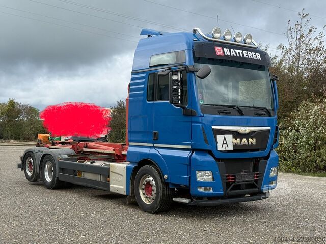 Camion benne à bras amovible MAN TGS 26.480/VDL ABROLLKRAN