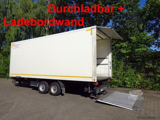 Box trailer Möslein TKO 105 Schwebheim  Tandemkoffer, Ladebordwand + Durchladbar