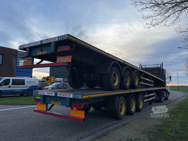 Plattformanhänger Haan OPL45 Heavy Duty / Rungen-Potholes /BPW / 2x Li...