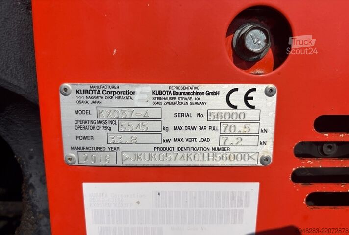 Miniescavatore Kubota KX057-4