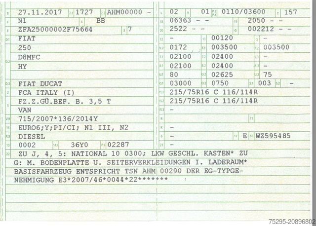 حافلة صغيرة FIAT Ducato Transporter 2.3 Maxi L3H2 Kamera TÜV1/26