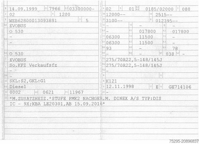 Camion à usage spécial Evobus O530 Ausstellungs+Promobus Markise