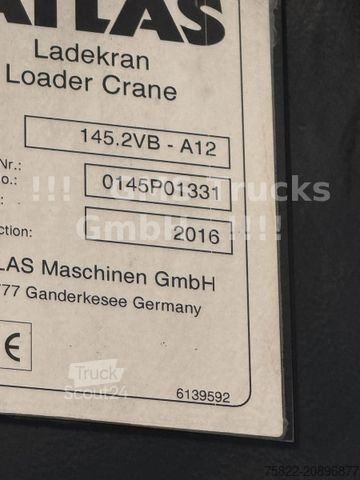 LKW mit Pritsche (offen) VOLVO FH 500 / 6X2 / Atlas Kran 145.2 Zange / German