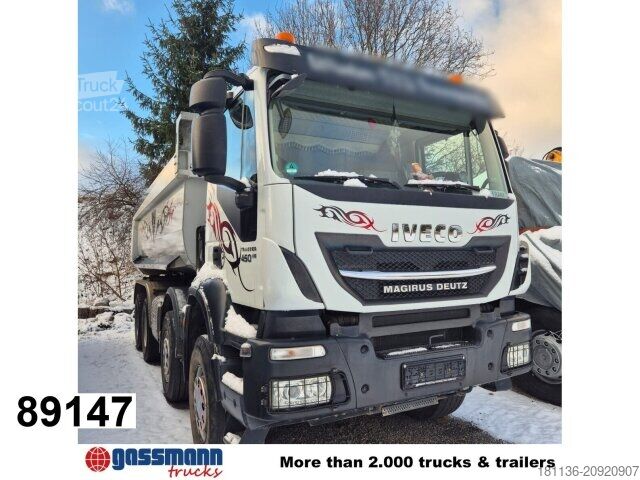 Вантажівка спеціального призначення Iveco Trakker AD340T45 8x4, Retarder, Schmitz Stahlmulde