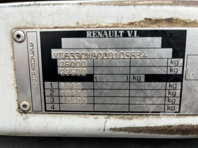 Châssis avec cabine Renault Kerax 370 6x4 - Spring/Spring - Hub reduction -...