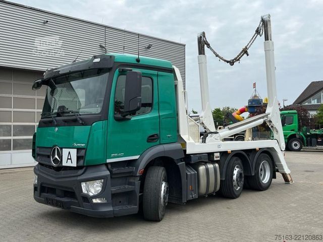 Camion benne MERCEDES-BENZ Antos 2540 L 6x2 Absetzkipper Vorlauf Lenk