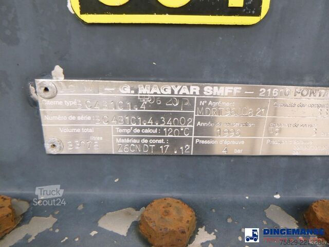 Tank Magyar Chemical tank inox 33 m3 / 1 comp