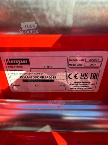 Jordbruksmaskin KEMPER Kemper 475 pro + Zusatzsfahrwerk 400F