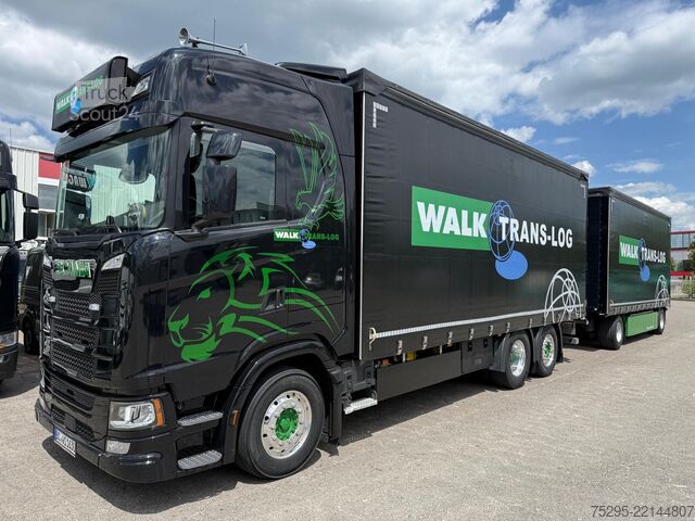 Véhicule utilitaire Scania S500 Komplettzug 2x Staplerhalterung Highline