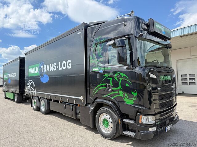 Véhicule utilitaire Scania S500 Komplettzug 2x Staplerhalterung Highline