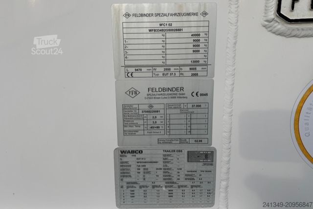 Silo oplegger FELDBINDER EUT 37.3