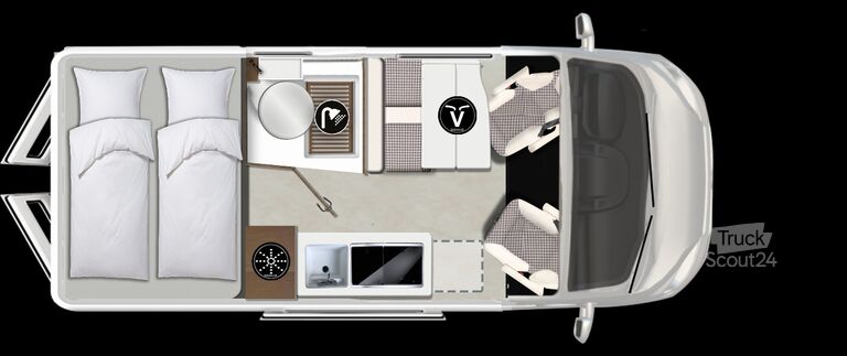 Bestelwagen KARMANN DAVIS 590 LIFESYLE, Markise, Radio mit Navi