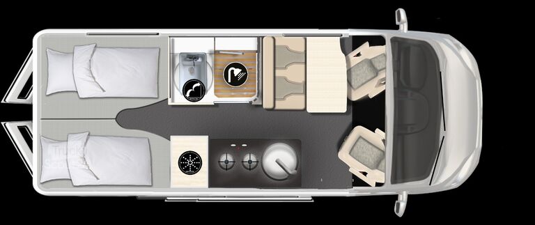 Bestelwagen KARMANN DEXTER 625, Automatik Fahrradträger, Markise