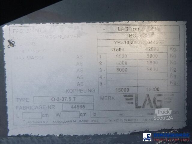 Tank L.A.G. Fuel tank alu 44.4 m3 / 6 comp + pump