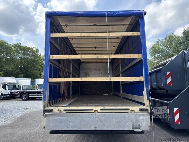 Plattewagen met zeil man TGM 15.290 BL 4x2 BL Plane u. Spriegel Gardine