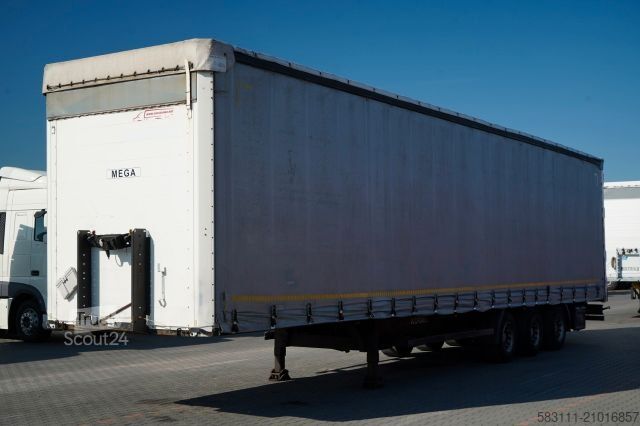 Auflieger mit Pritsche & Plane SCHMITZ CARGOBULL FIRANKA / MEGA / OSIE SAF /