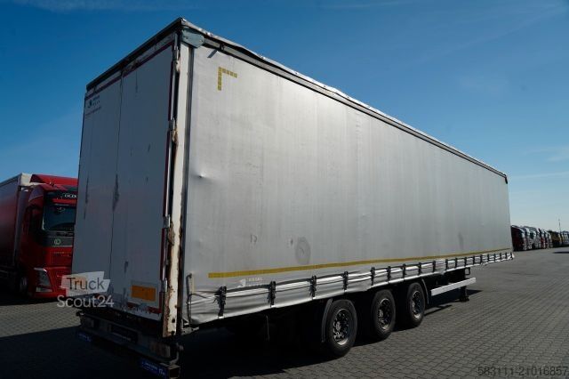 Auflieger mit Pritsche & Plane SCHMITZ CARGOBULL FIRANKA / MEGA / OSIE SAF /