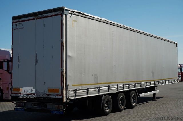 Auflieger mit Pritsche & Plane SCHMITZ CARGOBULL FIRANKA / MEGA / OSIE SAF /