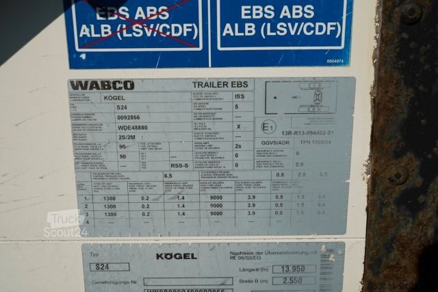 Auflieger mit Pritsche & Plane SCHMITZ CARGOBULL FIRANKA / MEGA / OSIE SAF /