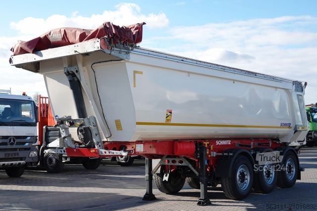 Полуприцеп-самосвал SCHMITZ CARGOBULL WYWROTKA 28 m3 / STALOWA / RYNNA WANNA HP / PLAN