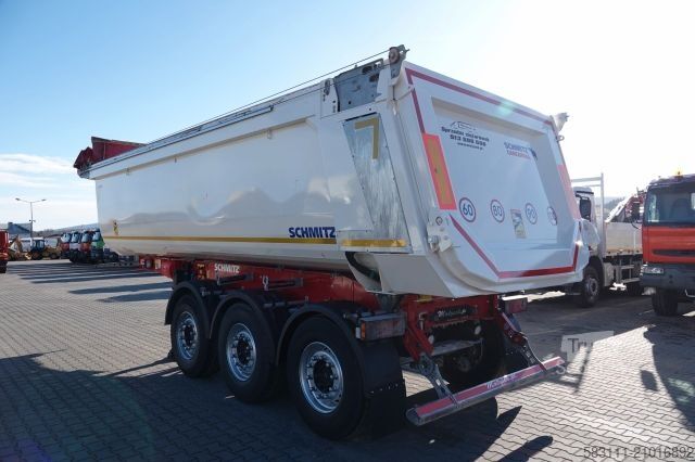 Полуприцеп-самосвал SCHMITZ CARGOBULL WYWROTKA 28 m3 / STALOWA / RYNNA WANNA HP / PLAN