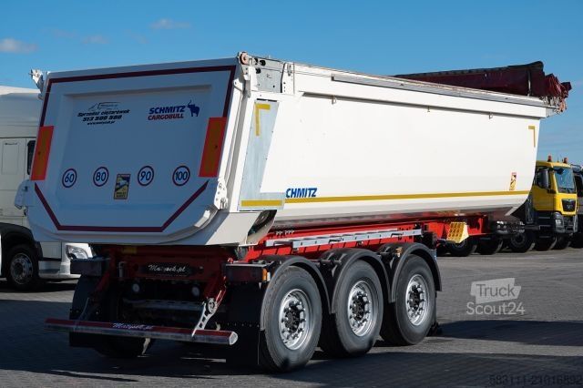 Полуприцеп-самосвал SCHMITZ CARGOBULL WYWROTKA 28 m3 / STALOWA / RYNNA WANNA HP / PLAN
