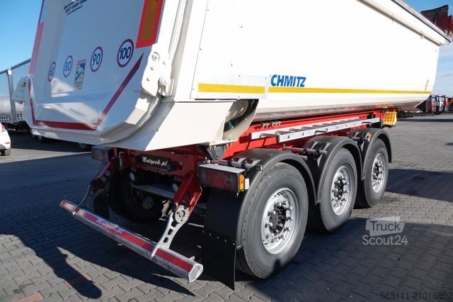 Полуприцеп-самосвал SCHMITZ CARGOBULL WYWROTKA 28 m3 / STALOWA / RYNNA WANNA HP / PLAN