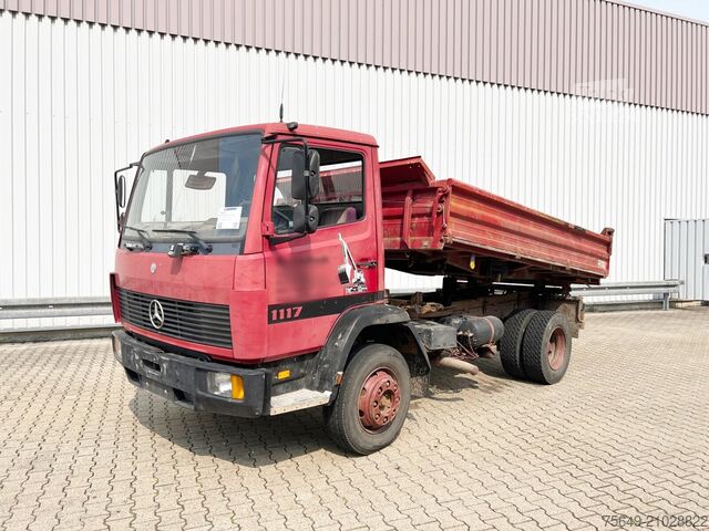 Camion-benne tricar Mercedes-Benz LK 1117 K 4x2 LK 1117 K 4x2, 6-Zylinder Motor, 2x AHK