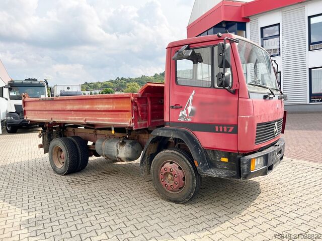 Camion-benne tricar Mercedes-Benz LK 1117 K 4x2 LK 1117 K 4x2, 6-Zylinder Motor, 2x AHK