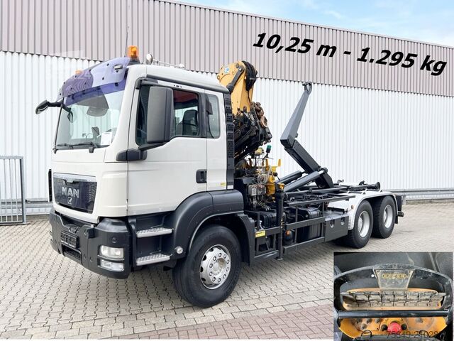 Camion benne à bras amovible MAN TGS 33.440 6X4 BL TGS 33.440 6X4 BL mit Kran Effer 165-3S, Funk