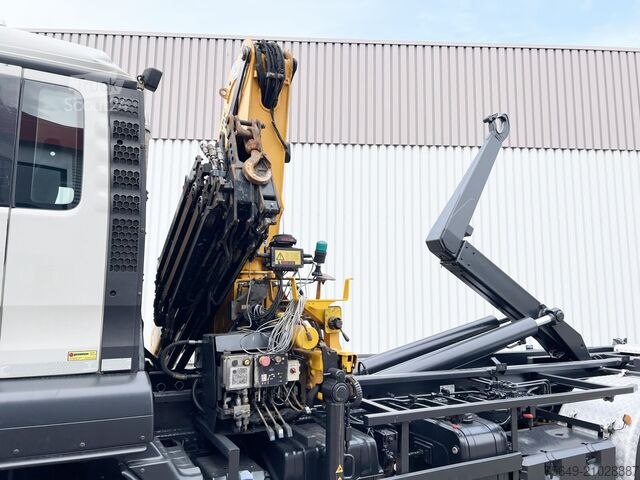 Camion benne à bras amovible MAN TGS 33.440 6X4 BL TGS 33.440 6X4 BL mit Kran Effer 165-3S, Funk